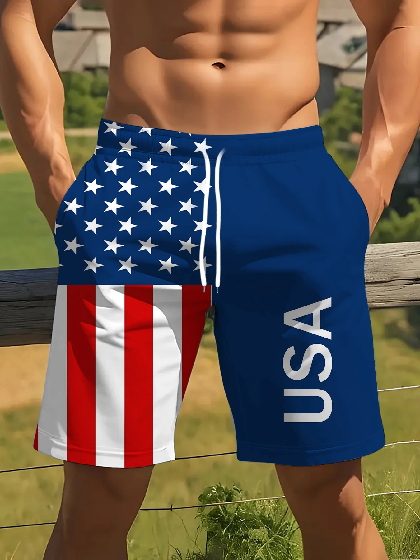 26 Summer New Men's Shorts US Independence Day Flag Printed Casual Outdoor Sports Quick Drying Mesh Hawaii Vacation Beach Shorts
26 Summer New Men's Shorts US Independence Day Flag Printed Casual Outdoor Sports Quick Drying Mesh Hawaii Vacation Beach Shorts