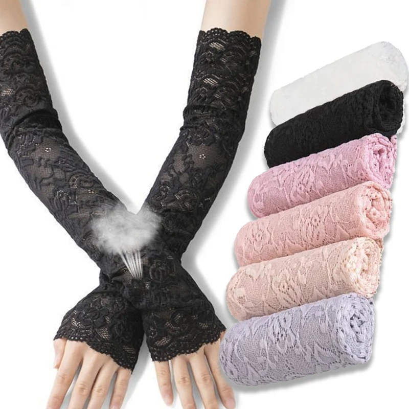 Lace Sun-protective Sleeve Women Summer Sunscreen Ice Sleeves Cycling Arm Gloves Outdoor Anti-UV Thin Breathable Elastic Sleeves
Lace Sun-protective Sleeve Women Summer Sunscreen Ice Sleeves Cycling Arm Gloves Outdoor Anti-UV Thin Breathable Elastic Sleeves