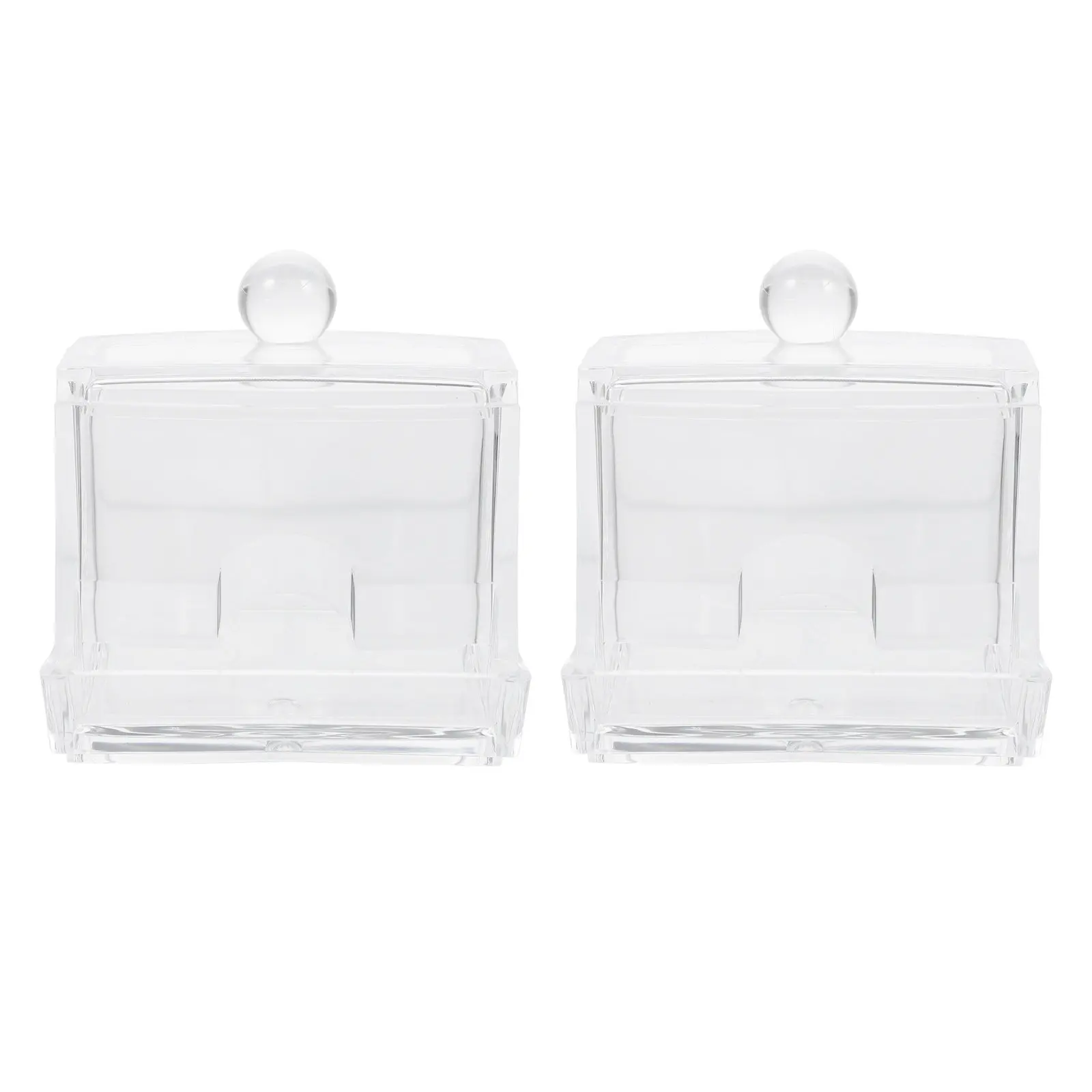 2 шт. прозрачных контейнеров для ватных палочек, органайзер для косметики, пылезащитный бокс для хранения в ванной комнате, для аккуратного хранения вещей
2 шт. прозрачных контейнеров для ватных палочек, органайзер для косметики, пылезащитный бокс для хранения в ванной комнате, для аккуратного хранения вещей