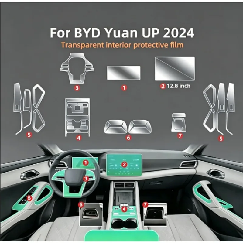 TPU PPF GPS Gear Panel Center Console Anti-scratch Protection Sticker For BYD Yuan UP 2024 ATTO 2 Interior Film Transparent
TPU PPF GPS Gear Panel Center Console Anti-scratch Protection Sticker For BYD Yuan UP 2024 ATTO 2 Interior Film Transparent