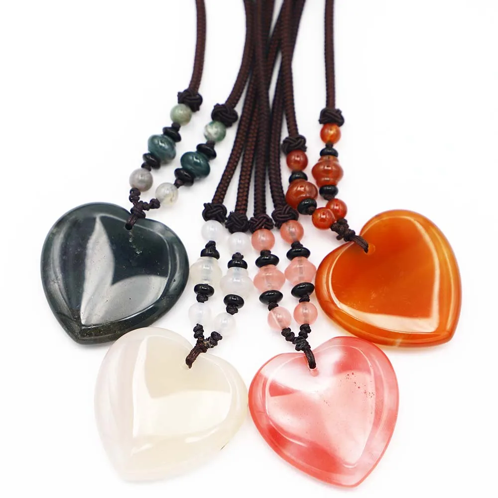 2025New Natural Stone Crystal Agate Vintage Heart Pendant Necklace Chain Charms Fashion DIY Making Jewelry Accessories Wholesale
2025New Natural Stone Crystal Agate Vintage Heart Pendant Necklace Chain Charms Fashion DIY Making Jewelry Accessories Wholesale