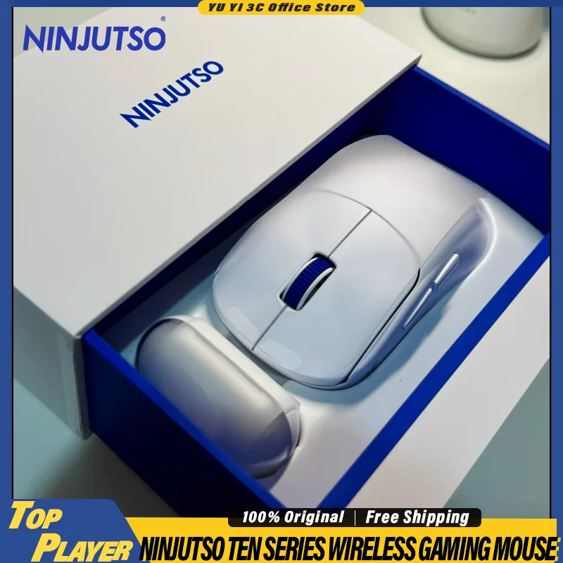 NINJUTSO TEN Air Gaming Mouse 8K RGB Dongle Support 2.4G Low Latency Wireless Lightweight Design AIMNINJA Sensor 30000DPI 750IPS
NINJUTSO TEN Air Gaming Mouse 8K RGB Dongle Support 2.4G Low Latency Wireless Lightweight Design AIMNINJA Sensor 30000DPI 750IPS