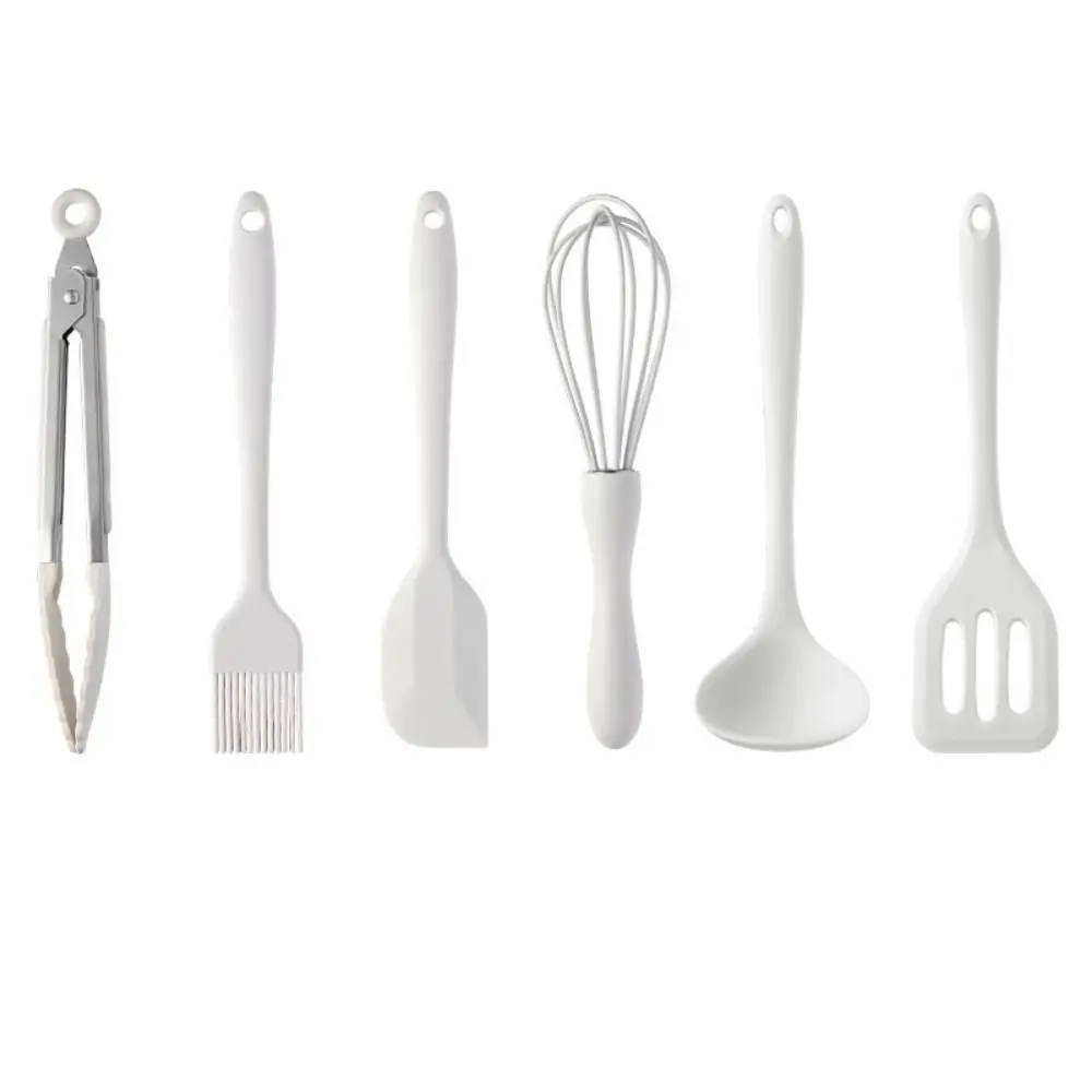 4/6pcs BPA Free Silicone Cooking Utensils Set Non-stick Beige Cookware Set Ergonomic Oil Brush Baking Tool Set Kitchen Tools 
4/6pcs BPA Free Silicone Cooking Utensils Set Non-stick Beige Cookware Set Ergonomic Oil Brush Baking Tool Set Kitchen Tools