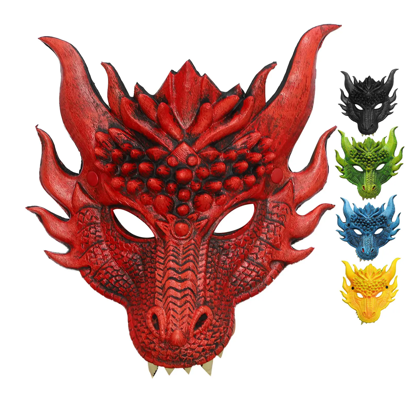 Realistic Dragon Mask Women Men 3D Mardi Face Mask Gras Props Festival Cosplay Funny Animal Mask Halloween Masquerade Party Mask
Realistic Dragon Mask Women Men 3D Mardi Face Mask Gras Props Festival Cosplay Funny Animal Mask Halloween Masquerade Party Mask