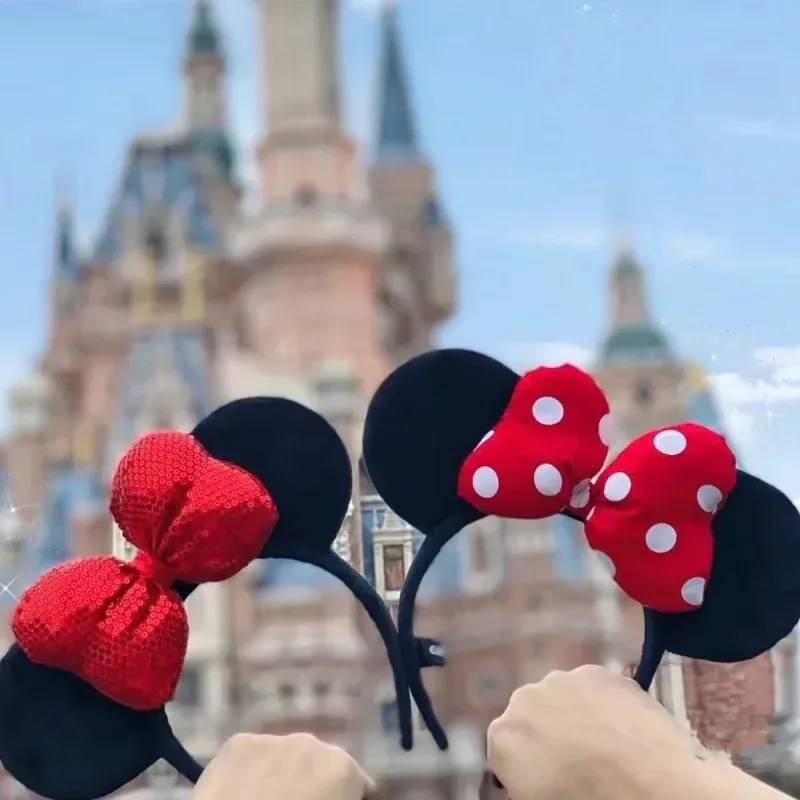 Милый мультфильм Диснея, повязка на голову с бантом и Микки и Минни, звезда Dailu, головной убор с кроличьими ушками для девочек, повязка на голову с Минни 
Милый мультфильм Диснея, повязка на голову с бантом и Микки и Минни, звезда Dailu, головной убор с кроличьими ушками для девочек, повязка на голову с Минни
