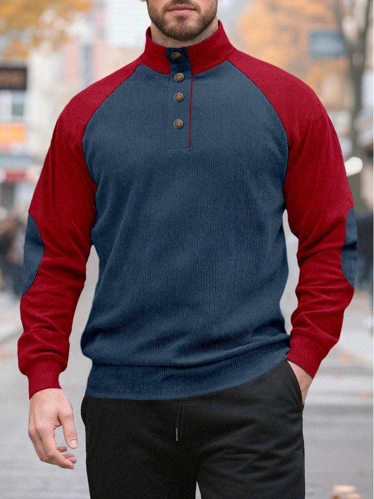 Осенне-зимняя мужская пуловерная толстовка с воротником-стойкой, повседневный флисовый спортивный топ, модная одежда для фитнеса с цветными блоками
Осенне-зимняя мужская пуловерная толстовка с воротником-стойкой, повседневный флисовый спортивный топ, модная одежда для фитнеса с цветными блоками