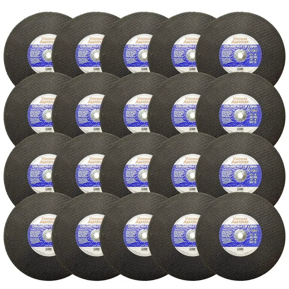 20 Pack 14 x 1/8 x 20mm Reinforced Concrete Cutting Blade - Ideal for Gas and Electric Saws - Microfracture Technology for Home
20 Pack 14 x 1/8 x 20mm Reinforced Concrete Cutting Blade - Ideal for Gas and Electric Saws - Microfracture Technology for Home