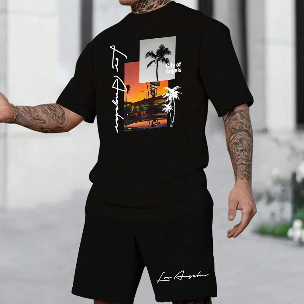 Hot Selling Holiday T Shirt Set Summer Seaside Vacation Two-piece Set Fashion Daily Wear Popular Sunset Beach Print T-shirt Suit
Hot Selling Holiday T Shirt Set Summer Seaside Vacation Two-piece Set Fashion Daily Wear Popular Sunset Beach Print T-shirt Suit