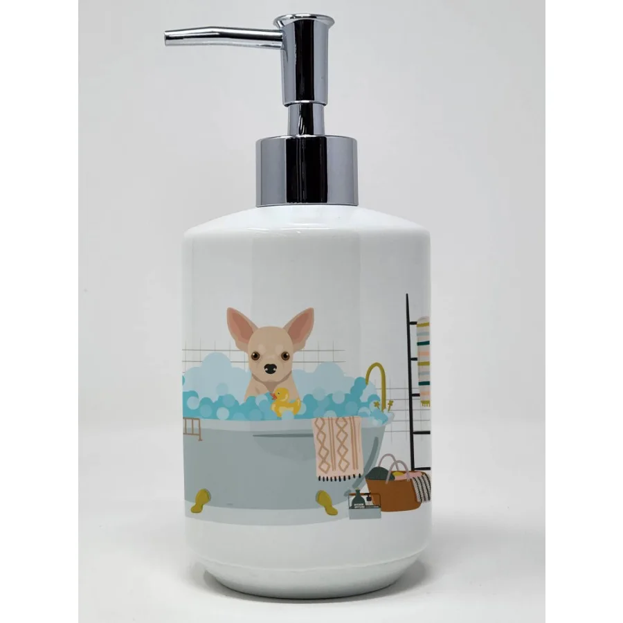 Fawn Chihuahua Ceramic Soap Dispenser Hand Soap Dispenser Pump Bottles for Bathroom Kitchen Empty Refillable Liquid Soap Contai
Fawn Chihuahua Ceramic Soap Dispenser Hand Soap Dispenser Pump Bottles for Bathroom Kitchen Empty Refillable Liquid Soap Contai