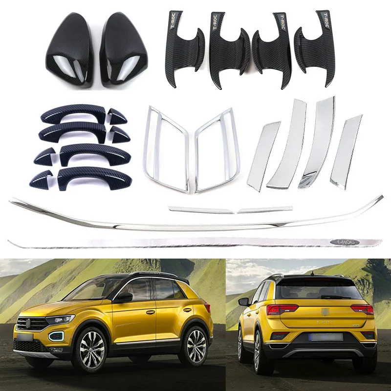 Suitable for 18 Volkswagen Exploration T-Roc reversing mirror handle door bowl rear fog light tail door trim and other exterio
Suitable for 18 Volkswagen Exploration T-Roc reversing mirror handle door bowl rear fog light tail door trim and other exterio