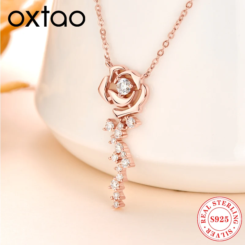 OXTAO 3,5 мм муассанит женское роскошное ожерелье с подвеской в виде розы ожерелье из стерлингового серебра 925 пробы свадебные ювелирные изделия подарок оптовая продажа
OXTAO 3,5 мм муассанит женское роскошное ожерелье с подвеской в виде розы ожерелье из стерлингового серебра 925 пробы свадебные ювелирные изделия подарок оптовая продажа