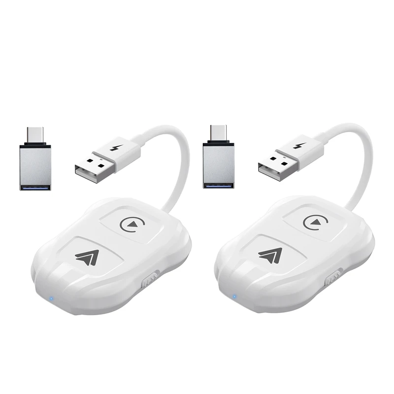 2PCS 2 In 1 Wireless Carplay For Apple & Android Auto Wireless Carplay Dongle For Wired Apple Carplay & Android, Durable
2PCS 2 In 1 Wireless Carplay For Apple & Android Auto Wireless Carplay Dongle For Wired Apple Carplay & Android, Durable