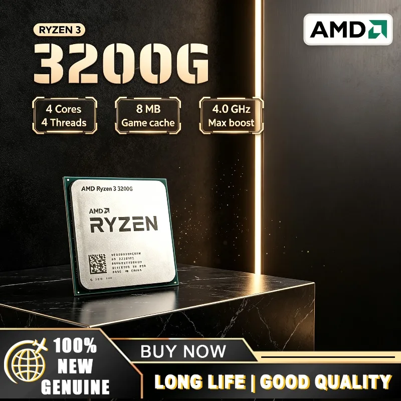 Best Entry-Level Gaming Processor AMD Ryzen 3 R3 3200G Processor 3.6GHz Quad-Core 65W AM4 CPU 100% Brand New and Original
Best Entry-Level Gaming Processor AMD Ryzen 3 R3 3200G Processor 3.6GHz Quad-Core 65W AM4 CPU 100% Brand New and Original