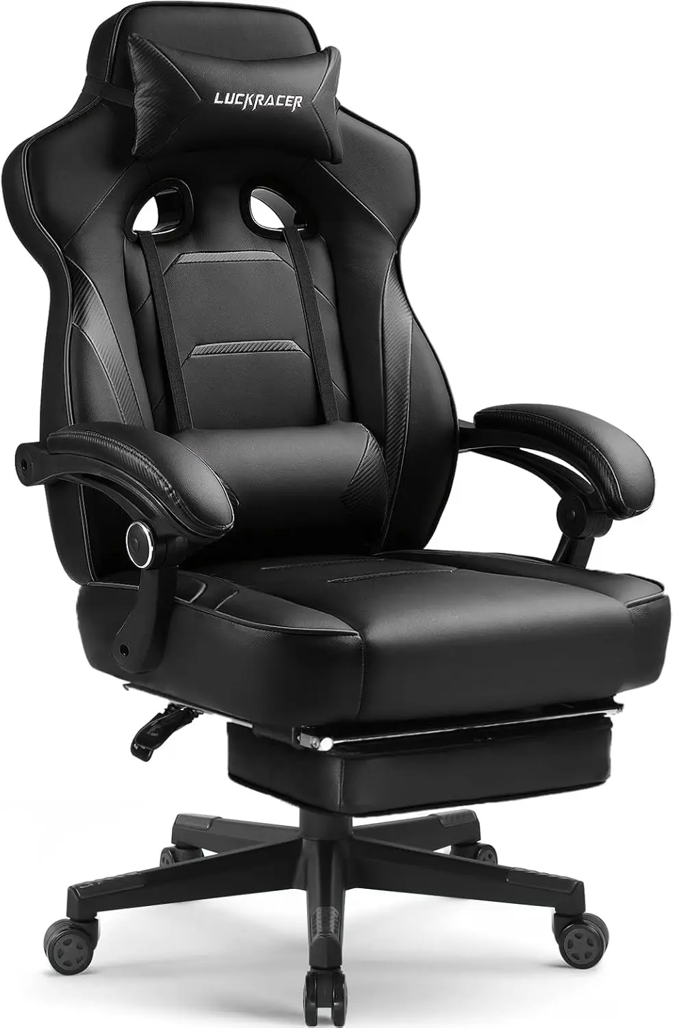 Gaming Chair with Footrest, Big and Tall Computer Game Chair 350lb Racing Style, Ergonomic High Back Lumbar Support
Gaming Chair with Footrest, Big and Tall Computer Game Chair 350lb Racing Style, Ergonomic High Back Lumbar Support