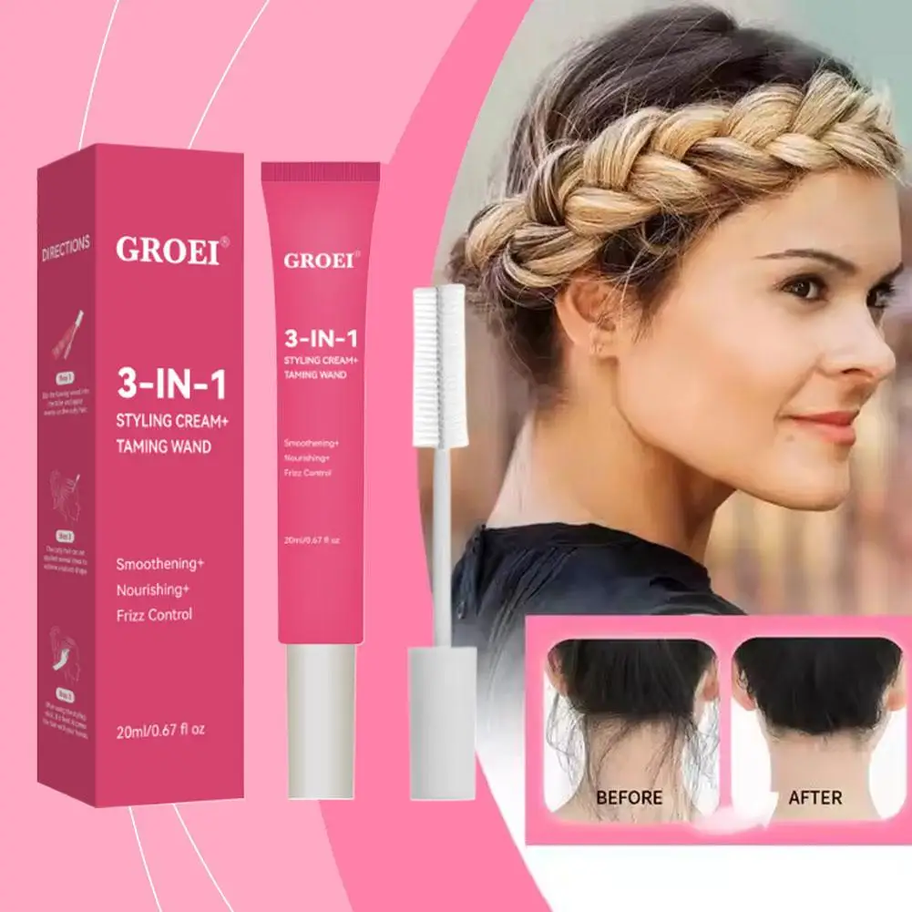 Broken Hair Styling Wax Cream Smoothing Finishing Stick Big Not Hair Transparent Gel Brush with Greasy Tool Shaping Hair Ca E6N8
Broken Hair Styling Wax Cream Smoothing Finishing Stick Big Not Hair Transparent Gel Brush with Greasy Tool Shaping Hair Ca E6N8