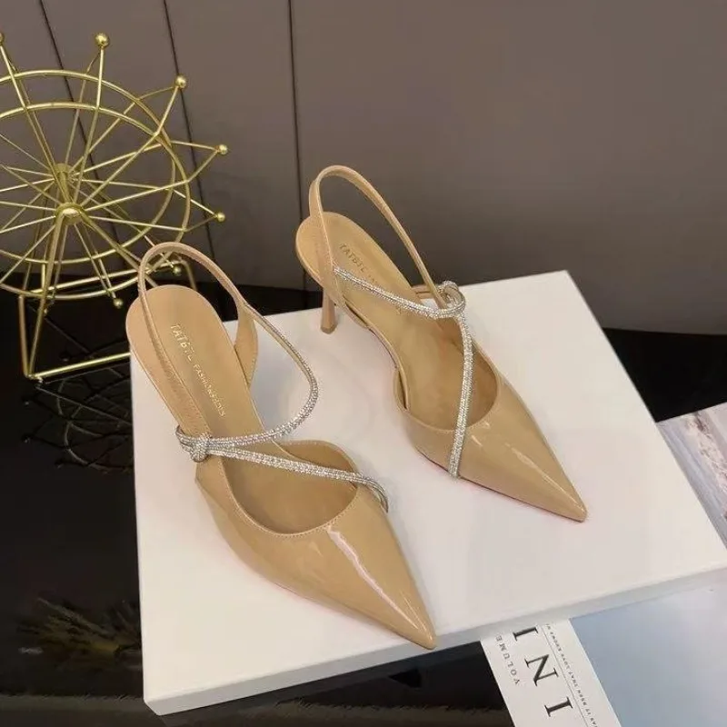 Plus Size Summer Sandals Pointed Toe Shallow Rhinestone Slip Strap Stiletto Roma Pump
Plus Size Summer Sandals Pointed Toe Shallow Rhinestone Slip Strap Stiletto Roma Pump
