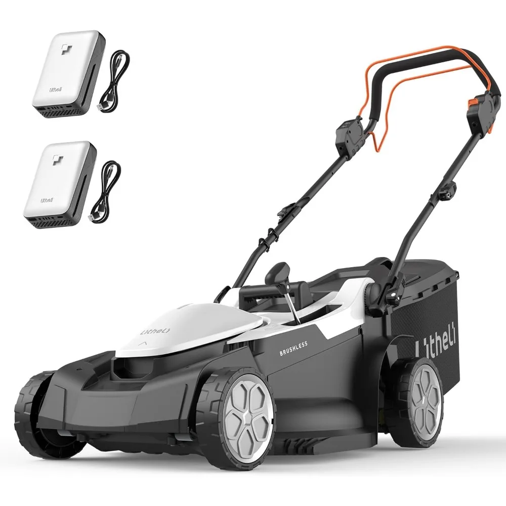 Litheli Lawn Mower 18" Electric Self Propelled for Garden Yards, Lightweight Cordless Lawn Mower Brushless with 6-Position Heigh
Litheli Lawn Mower 18" Electric Self Propelled for Garden Yards, Lightweight Cordless Lawn Mower Brushless with 6-Position Heigh