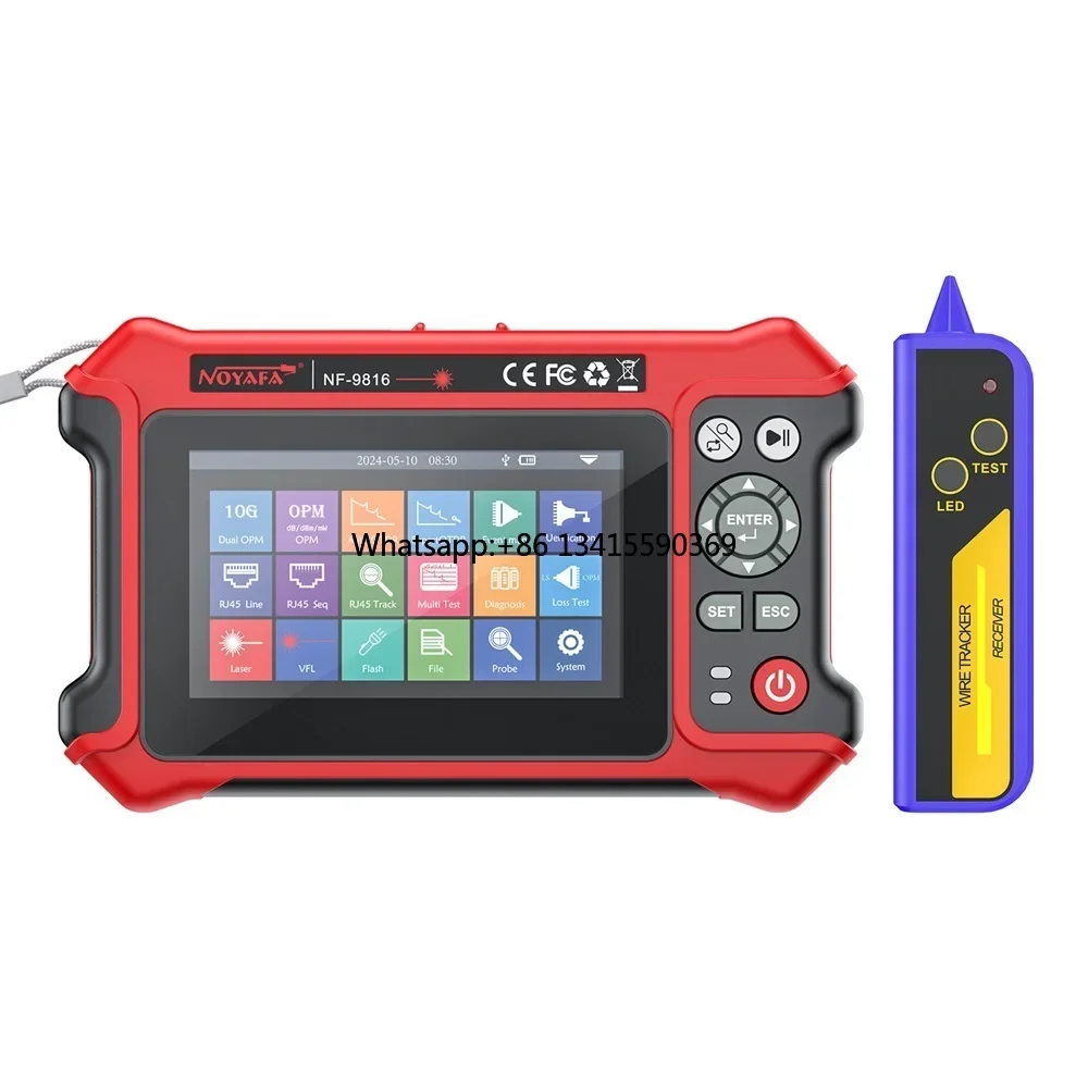 NF-9816 OTDR Expert 10G Dual OPM VFL OLS LS Event Map 16-in-1 Multi-Function RJ45 End State Check FC/APC Fiber Optic
NF-9816 OTDR Expert 10G Dual OPM VFL OLS LS Event Map 16-in-1 Multi-Function RJ45 End State Check FC/APC Fiber Optic