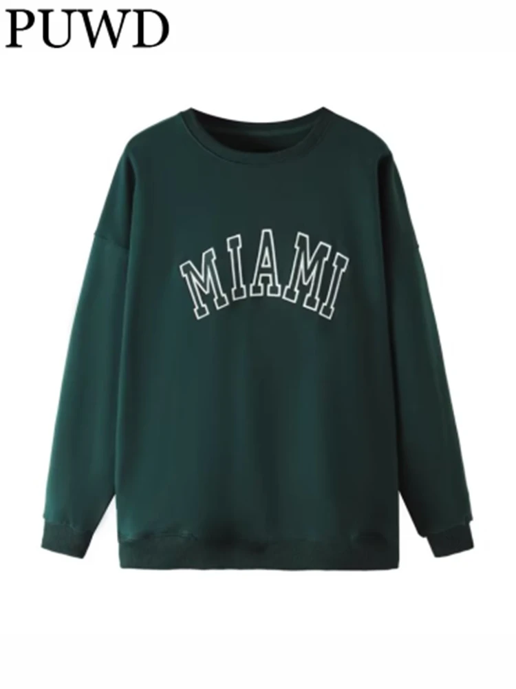 PUWD Casual Women Green Letter Embroidery Sweaters 2022 Fall Winter Fashion Ladies Vintage O Neck Long Sleeves Female Pullovers
PUWD Casual Women Green Letter Embroidery Sweaters 2022 Fall Winter Fashion Ladies Vintage O Neck Long Sleeves Female Pullovers
