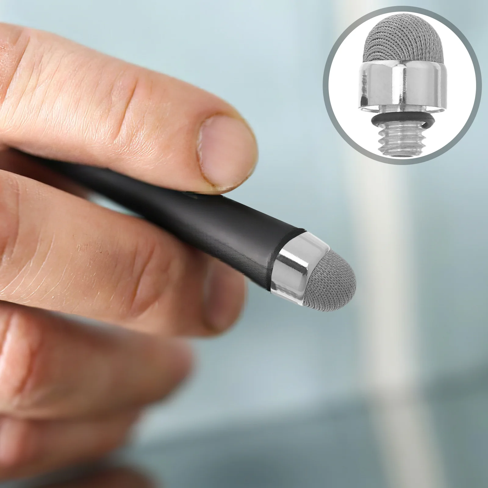 10 Pcs Capacitor Pen Accessories Head Stylus Nibs Refill Replacement Tips Conductive Aluminum Refills Disc 
10 Pcs Capacitor Pen Accessories Head Stylus Nibs Refill Replacement Tips Conductive Aluminum Refills Disc