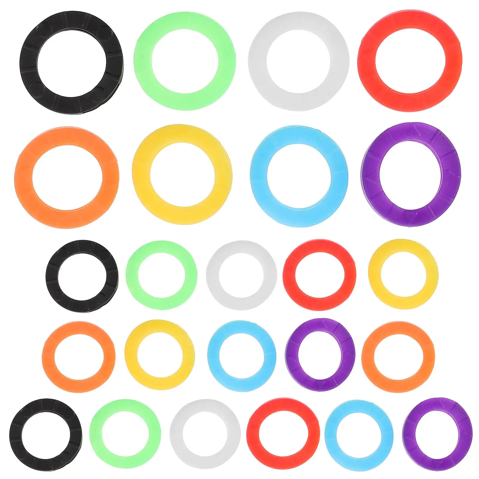 24 Pcs Colorful Key Rings Elastic Silicone Covers Bright Caps Identifiers Fadeless Odorless Proof Accessories Labels Sewing
24 Pcs Colorful Key Rings Elastic Silicone Covers Bright Caps Identifiers Fadeless Odorless Proof Accessories Labels Sewing