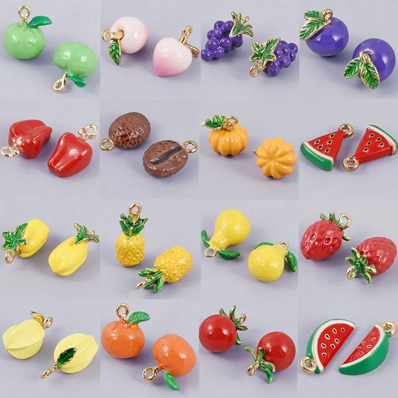 3pcs Three Dimensional Fruit Vegetable Charm Pendant Jewelry Making Watermelon Grape Chili Pumpkin Orange Diy Necklace Earrings
3pcs Three Dimensional Fruit Vegetable Charm Pendant Jewelry Making Watermelon Grape Chili Pumpkin Orange Diy Necklace Earrings