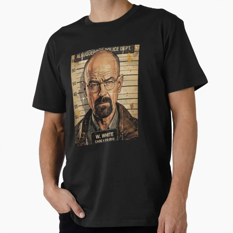 Walter Mug Shot Vintage Crime Movie Breaking Bad Gift t shirt 100% cotton O-Neck Short Sleeve Graphic clothes All size tee S-6XL
Walter Mug Shot Vintage Crime Movie Breaking Bad Gift t shirt 100% cotton O-Neck Short Sleeve Graphic clothes All size tee S-6XL
