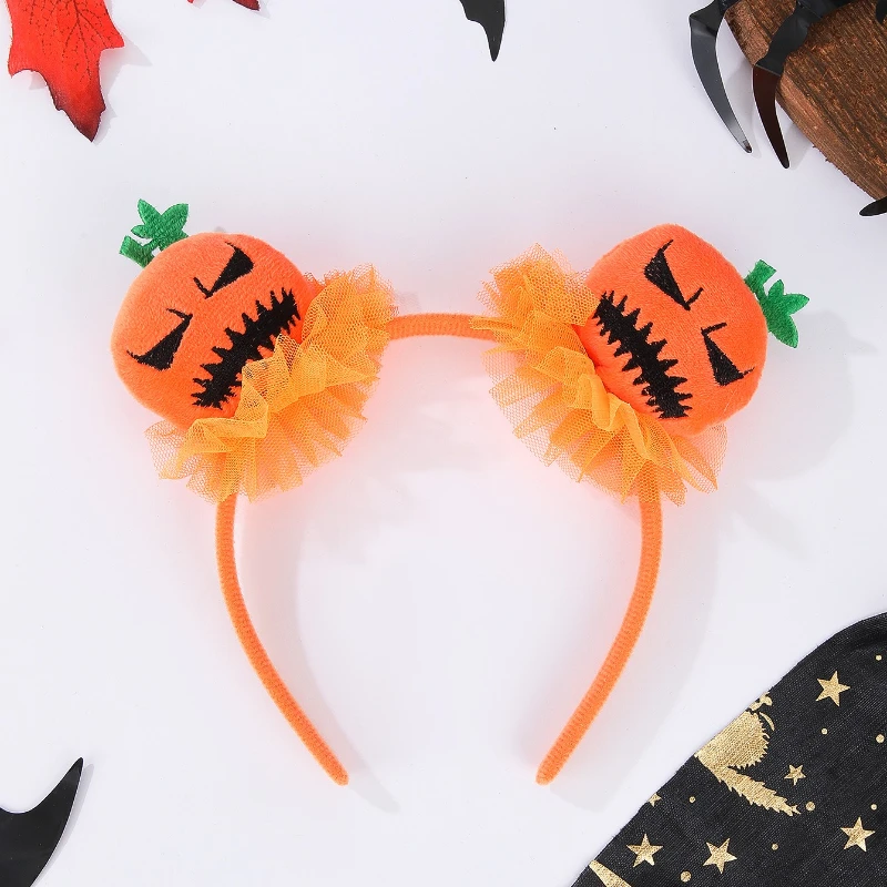 Halloween Cute Pumpkin Headband Kids Party Hair Accessories Lace Hairband Photo Prop Cosplay bandeau Cheveux 코스프레
Halloween Cute Pumpkin Headband Kids Party Hair Accessories Lace Hairband Photo Prop Cosplay bandeau Cheveux 코스프레