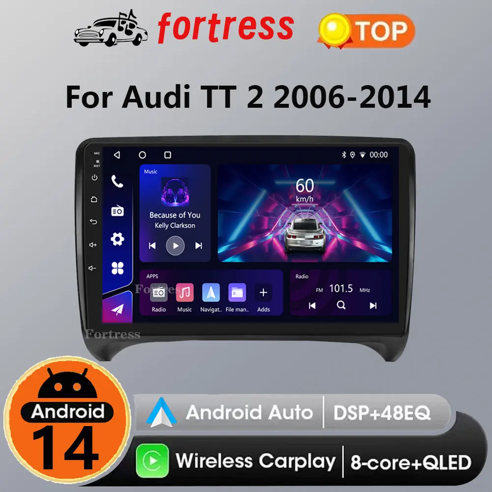 Android 14 Radio GPS for Audi TT MK2 8J 2006 - 2014 Car Stereo Multimedia RDS DSP 4GLTE + 5G WIFI Auto Radio Carplay
Android 14 Radio GPS for Audi TT MK2 8J 2006 - 2014 Car Stereo Multimedia RDS DSP 4GLTE + 5G WIFI Auto Radio Carplay