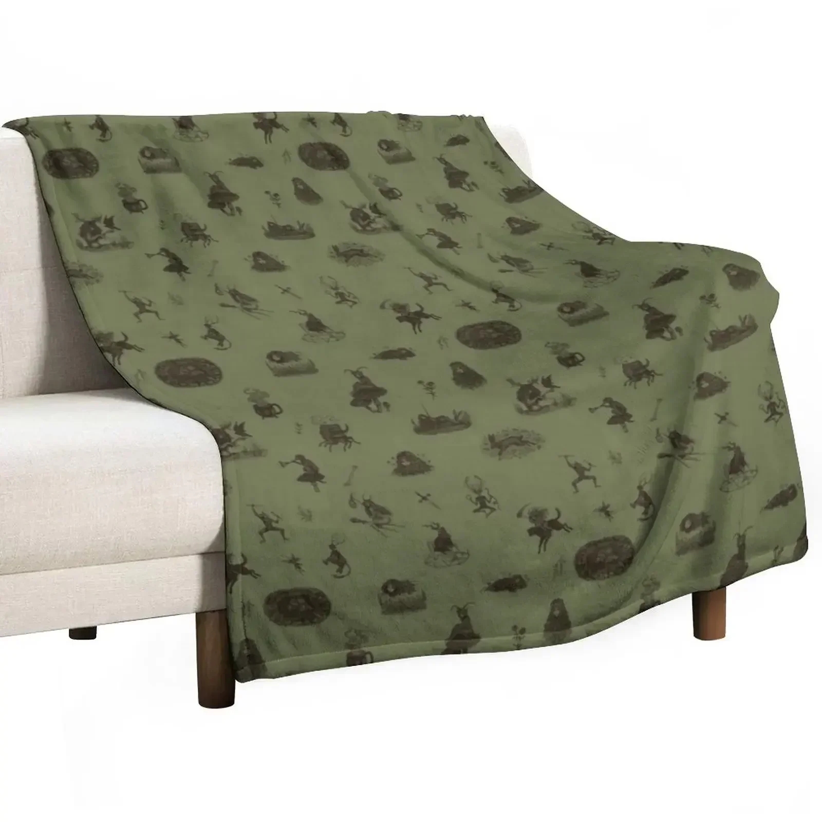 Folk Horror in green Throw Blanket Fade Resistant Durable Throw Blanket
Folk Horror in green Throw Blanket Fade Resistant Durable Throw Blanket
