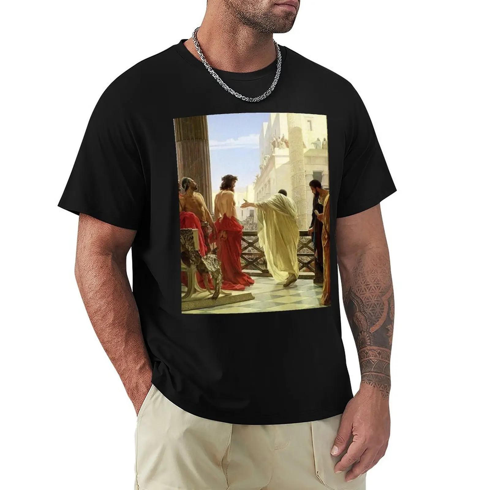 Jesus Christ:Ecce Homo, Antonio Ciseri T-Shirt quick drying Louboutins aesthetic clothes mens graphic t-shirts funny
Jesus Christ:Ecce Homo, Antonio Ciseri T-Shirt quick drying Louboutins aesthetic clothes mens graphic t-shirts funny