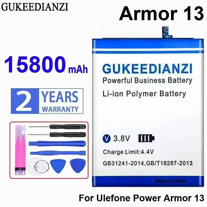 For Ulefone Power Armor 13 15800Mah Safe Mobile Phone Battery
For Ulefone Power Armor 13 15800Mah Safe Mobile Phone Battery