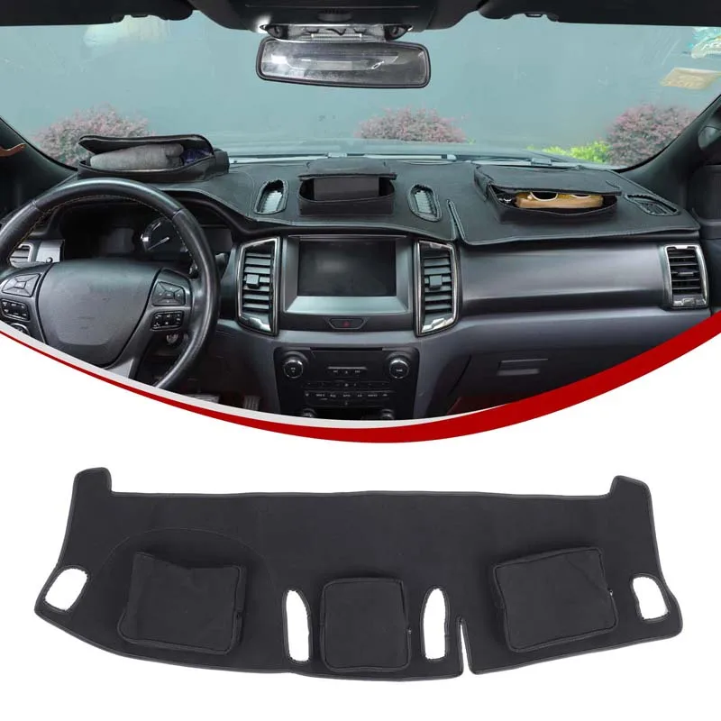 For Ford Ranger 2015-2021 Black Car styling Dashboard Storage Sunscreen Protection UV Pad Car Interior Protection Accessories 
For Ford Ranger 2015-2021 Black Car styling Dashboard Storage Sunscreen Protection UV Pad Car Interior Protection Accessories