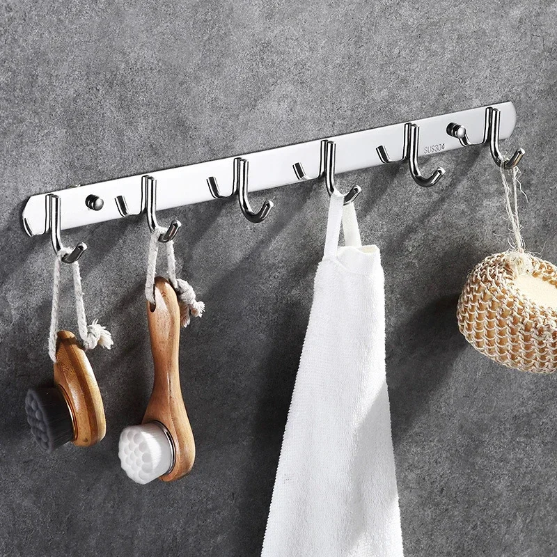 New Robe Hook Bathroom 304 Stainless Steel Wall Hanging Kitchen Strong Adhesive Clothes Non Punching Hook Bathroom Robe Hooks
New Robe Hook Bathroom 304 Stainless Steel Wall Hanging Kitchen Strong Adhesive Clothes Non Punching Hook Bathroom Robe Hooks