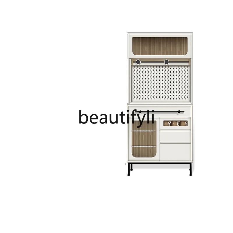 Cream styledesigner side cabinet solid wood paint hole board small apartment integrated storage and tea cabinet against the wall 
Cream styledesigner side cabinet solid wood paint hole board small apartment integrated storage and tea cabinet against the wall