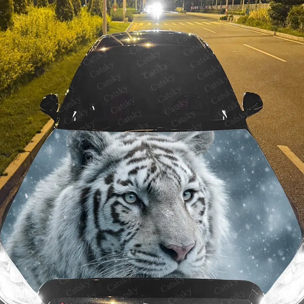 Car Decal White Tiger with Snowy Textural Artistic Fusion Design, Creating a Mysterious and Frosty Visual Car Hood Sticker, Wate
Car Decal White Tiger with Snowy Textural Artistic Fusion Design, Creating a Mysterious and Frosty Visual Car Hood Sticker, Wate