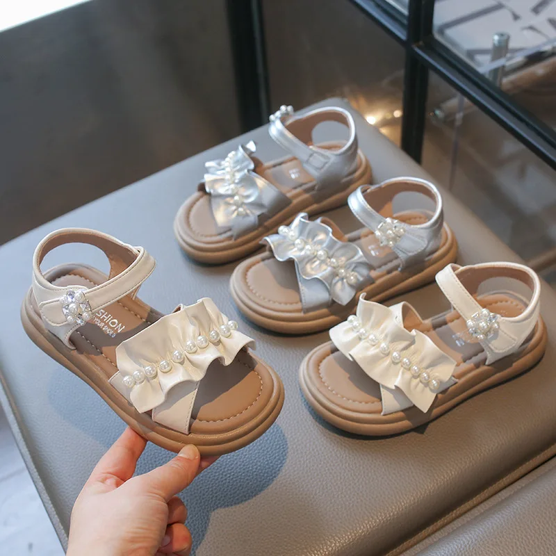 Mumoresip New Summer Children's Pearl Sandals for Princess Sweet Ruffled Edge Girls School Sandals Open-toe Kids Beach Sandals
Mumoresip New Summer Children's Pearl Sandals for Princess Sweet Ruffled Edge Girls School Sandals Open-toe Kids Beach Sandals