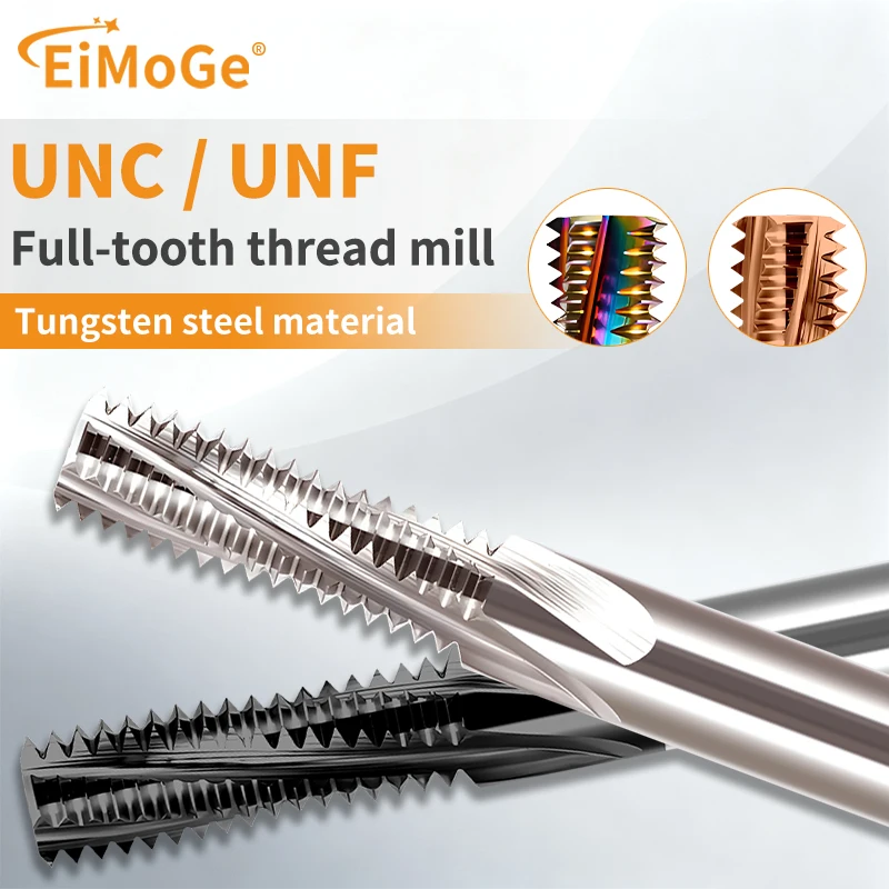 Фреза для полной нарезки резьбы EiMoGe CNC из цельного твердосплава UNC/UNF 8-36, 10-32, 1/4, 5/16, 7/16, 1/2, 9/16, 5/8, 3/4, 7/8, 1-1/2
Фреза для полной нарезки резьбы EiMoGe CNC из цельного твердосплава UNC/UNF 8-36, 10-32, 1/4, 5/16, 7/16, 1/2, 9/16, 5/8, 3/4, 7/8, 1-1/2