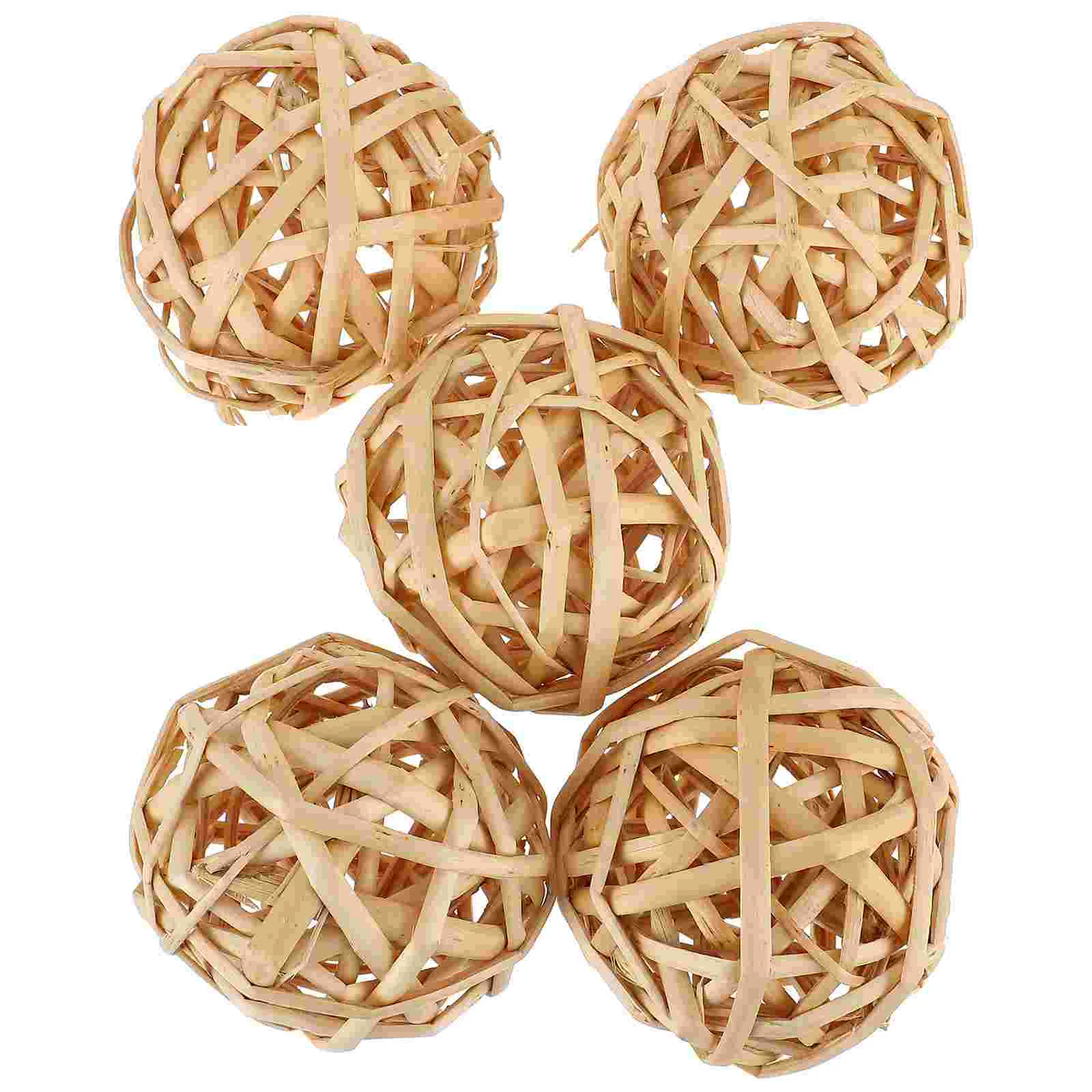 5 Pcs Vases Takraw Decoration Rattan Woven Balls Party Layout Grape Vines Decorative Craft Khaki
5 Pcs Vases Takraw Decoration Rattan Woven Balls Party Layout Grape Vines Decorative Craft Khaki