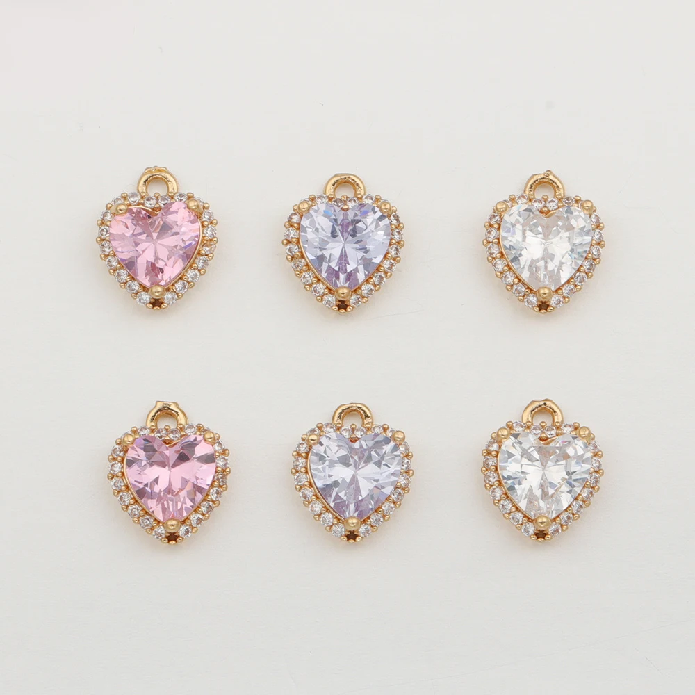 Cordial Design 50Pcs 9*11MM CZ Charms/Heart Copper Pendant/Earrings Accessories/Hand Made/Jewelry Findings & Components #194095
Cordial Design 50Pcs 9*11MM CZ Charms/Heart Copper Pendant/Earrings Accessories/Hand Made/Jewelry Findings & Components #194095