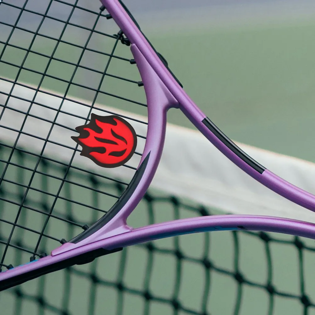 4Pcs Flame Tennis Racket Vibration Dampeners Silicone Shock Absorbers for Training Match Soft Shockproof Racquet Absorption
4Pcs Flame Tennis Racket Vibration Dampeners Silicone Shock Absorbers for Training Match Soft Shockproof Racquet Absorption