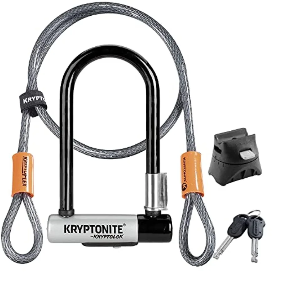 Велосипедный U-образный замок Kryptolok Mini-7 с тросом, усиленный, противоугонный, с дужкой 12,7 мм и защитным тросом 10 мм x 4 фута
Велосипедный U-образный замок Kryptolok Mini-7 с тросом, усиленный, противоугонный, с дужкой 12,7 мм и защитным тросом 10 мм x 4 фута