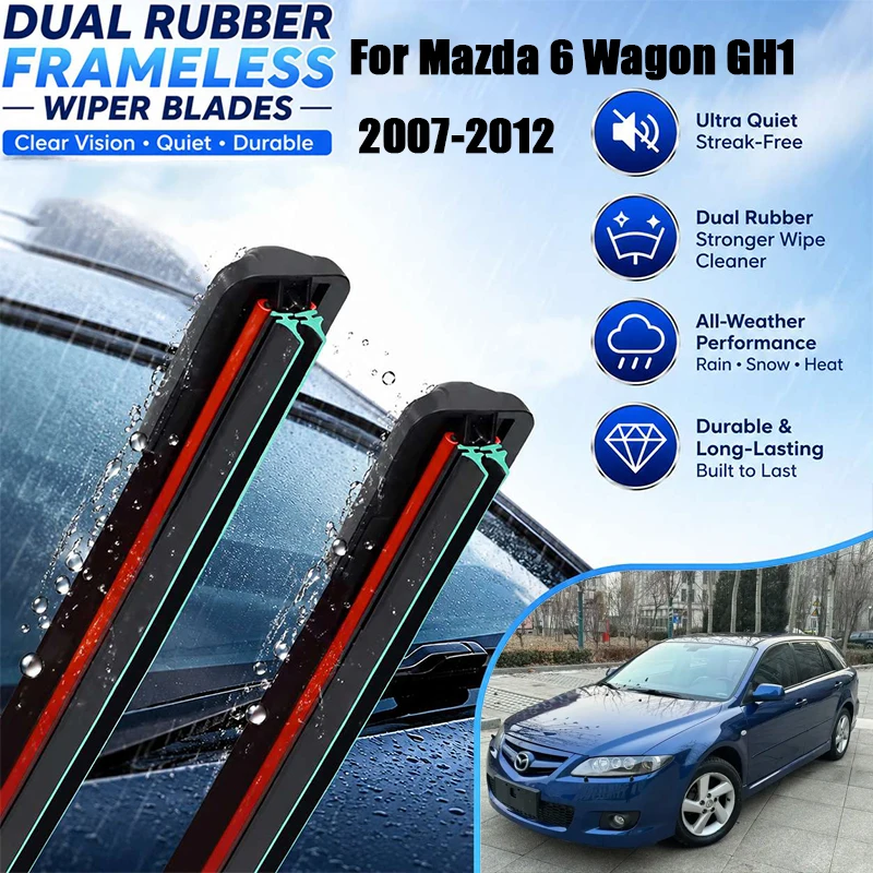 For Mazda 6 Wagon GH1 2007-2012 Front Rear Wiper Blades 3PCS 24" 16" 12" Windshield Windscreen Window Cutter Accessories
For Mazda 6 Wagon GH1 2007-2012 Front Rear Wiper Blades 3PCS 24" 16" 12" Windshield Windscreen Window Cutter Accessories