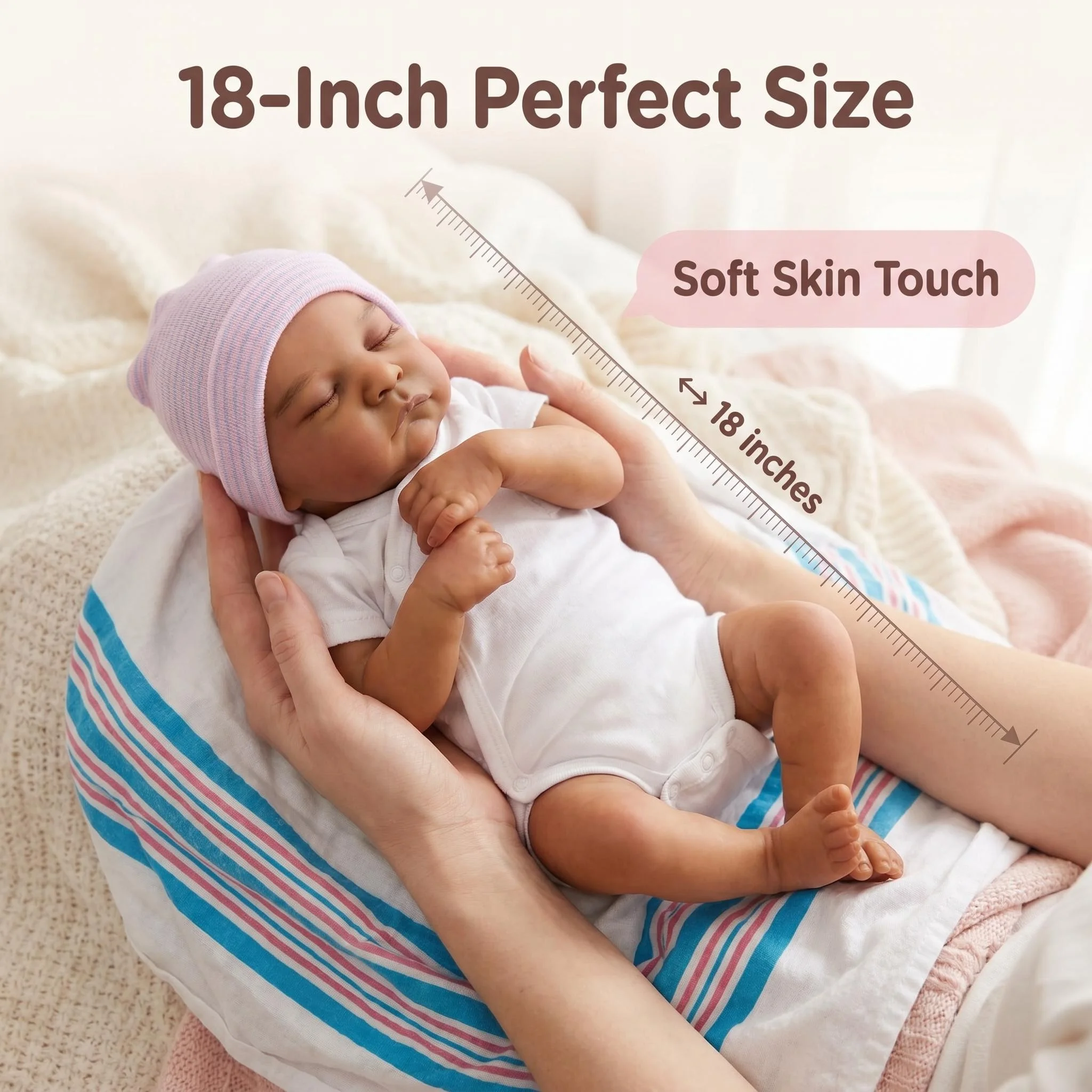 NPK 18inch Dark Skin Levi Soft Cloth Body Reborn Doll Newborn Baby Size Doll High quality Gift
NPK 18inch Dark Skin Levi Soft Cloth Body Reborn Doll Newborn Baby Size Doll High quality Gift