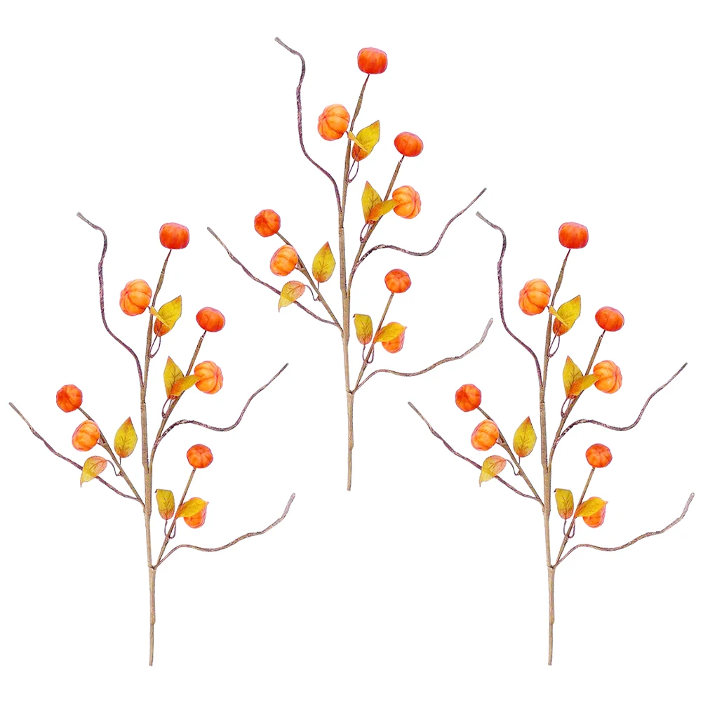 3 Pcs Artificial Pumpkin Branches Decor Fall Picks Faux Stems Thanksgiving Vase Orange Berry Rustic Farmhouse Centerpiece Floral
3 Pcs Artificial Pumpkin Branches Decor Fall Picks Faux Stems Thanksgiving Vase Orange Berry Rustic Farmhouse Centerpiece Floral