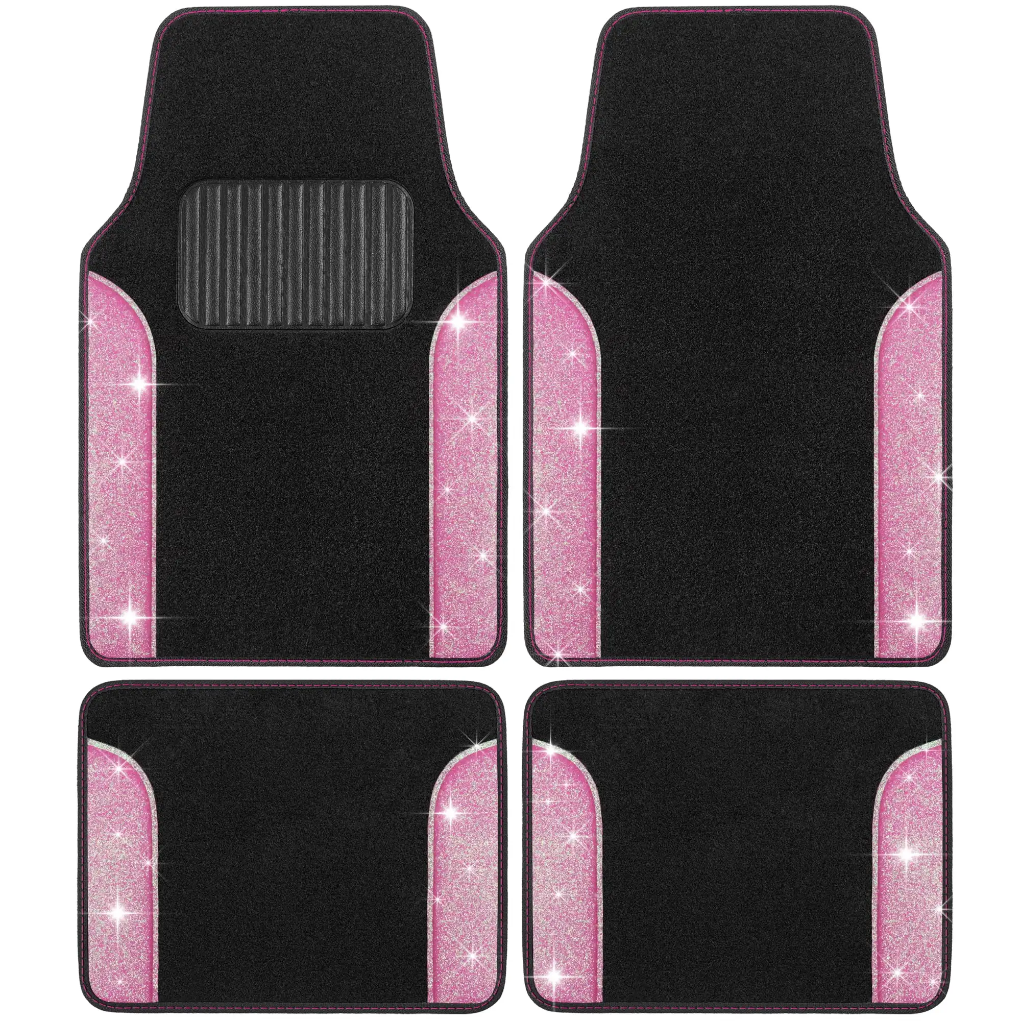 Sparkle Glitter Car Mats - Carpet Floor Mats for Car Bling Auto Accessories - Shiny Car Floor Mats for Women Cute Shiny Design (
Sparkle Glitter Car Mats - Carpet Floor Mats for Car Bling Auto Accessories - Shiny Car Floor Mats for Women Cute Shiny Design (