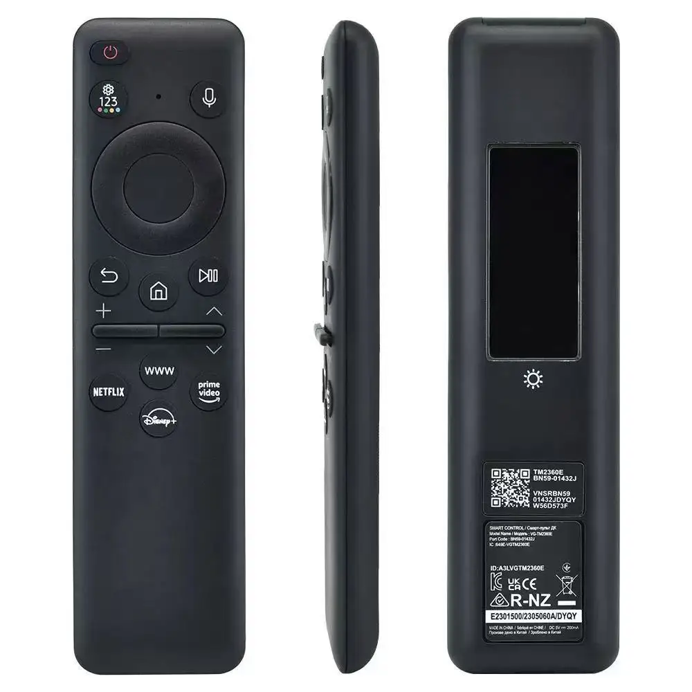 Совместим с Samsung TV BN59-01432J Запасные части с голосовым дистанционным управлением на солнечной энергии
Совместим с Samsung TV BN59-01432J Запасные части с голосовым дистанционным управлением на солнечной энергии