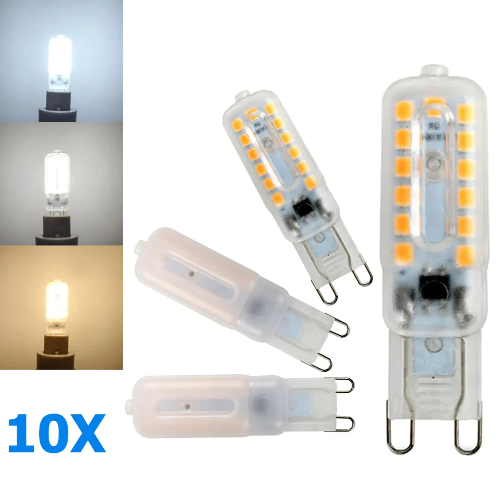 10X G9 Led Silicone Lamp 7W 110V/220V 3000K 6000K Clear Shell Smd 2835 Luminaire Lighting Home Bulb 360 Beam Decorative Bulbs
10X G9 Led Silicone Lamp 7W 110V/220V 3000K 6000K Clear Shell Smd 2835 Luminaire Lighting Home Bulb 360 Beam Decorative Bulbs