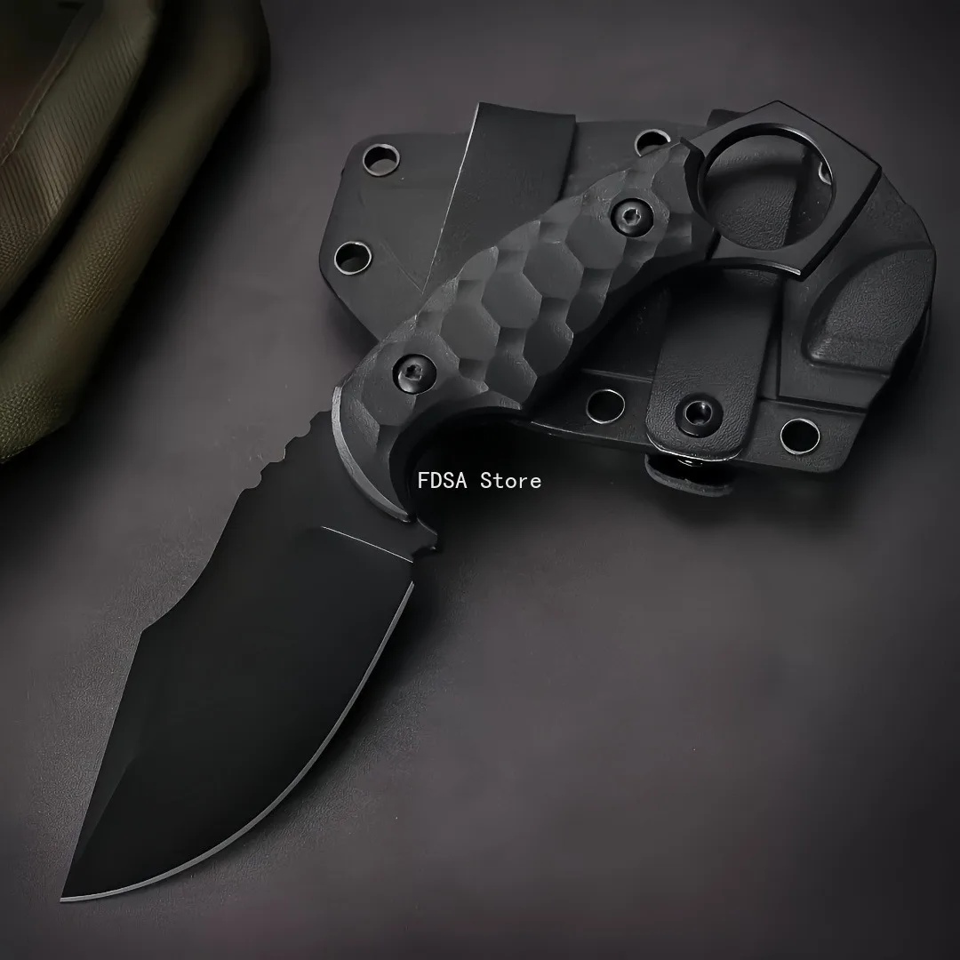 FX Camping Fishing Utility Fixed Knife Stainless Steel Outdoor Straight Knife EDC Multitools Jungle Exploration Rock Climbing Trekking All Black Daily Cutter Men's Gift
FX Camping Fishing Utility Fixed Knife Stainless Steel Outdoor Straight Knife EDC Multitools Jungle Exploration Rock Climbing Trekking All Black Daily Cutter Men's Gift