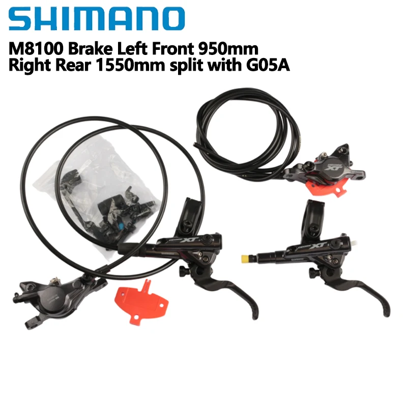 Shimano DEORE XT M8100 Brake Left Front 950mm Right Rear 1550mm split with G05A Bicycle Brake Hydraulic Disc For MTB
Shimano DEORE XT M8100 Brake Left Front 950mm Right Rear 1550mm split with G05A Bicycle Brake Hydraulic Disc For MTB